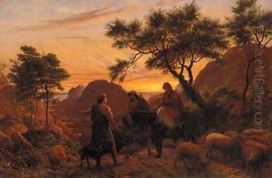 The Flight into Egypt by James Thomas Linnell