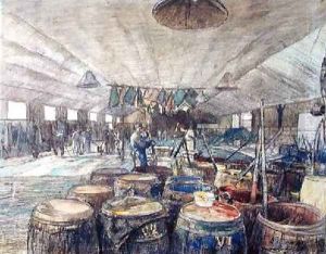 Dye Workshop Preparing Camouflage by Auguste Le Petit