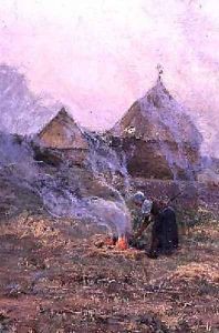 Landscape by Louis Lepoittevin