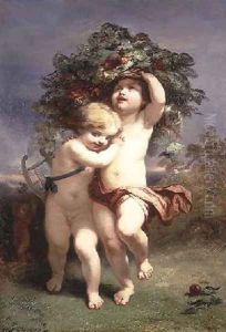 Returning before the Storm 1850 by Alexandre Marie Longuet