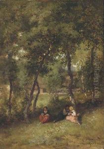 A rest in the shade by Alexandre Marie Longuet