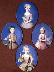 Miniature of the Four Whitmore Children by Paul-Peter Lens