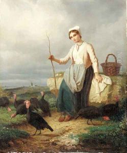 Tending the turkeys