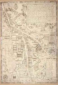 Map of Cambridge from Caius Historia Cantabrigensis Academia Map of Cambridge from Caius Historia Cantabrigensis Academia