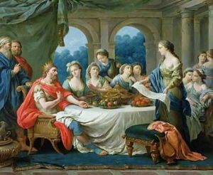 Esther and Ahasuerus by Francois Langrenee