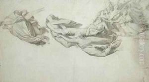 Sketch for Saint Catherine of Alexandria by Henri Lehmann