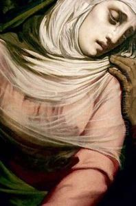 Virgin Mary at the Foot of the Cross 2 by Henri Lehmann