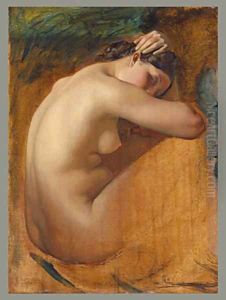 Study of a Female Nude 1840 by Henri Lehmann