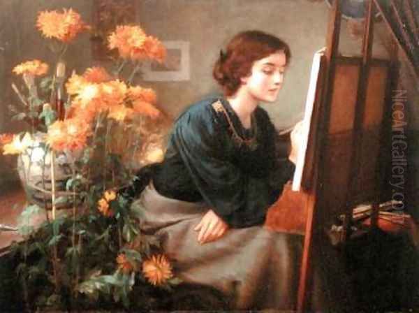 At the Easel - view 1