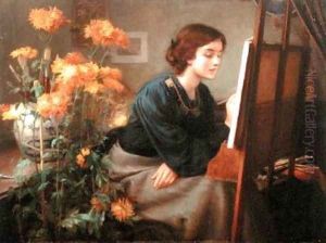 At the Easel by James N. Lee