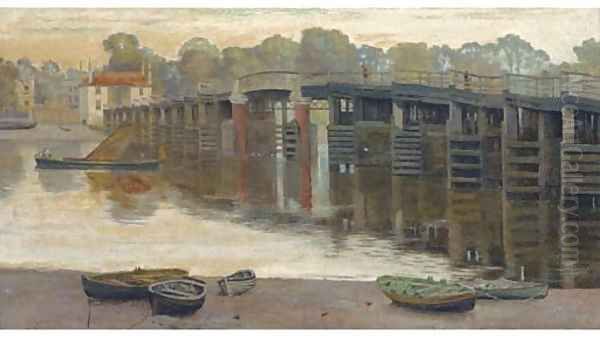 The old toll bridge, Putney - view 1