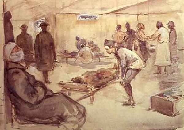 French Moving Post for the Wounded World War I - view 1
