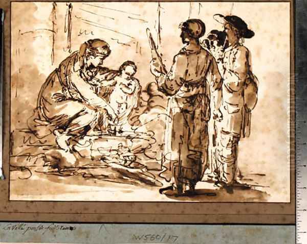 Madonna and Child with Figures - view 1