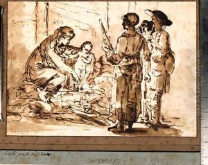 Madonna and Child with Figures by Etienne de Lavallee-Poussin