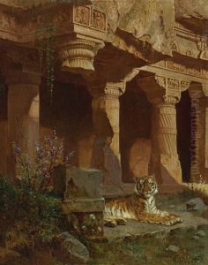 Tiger At Rest by Rudolph Ernst