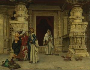 Outside The Mosque by Rudolph Ernst