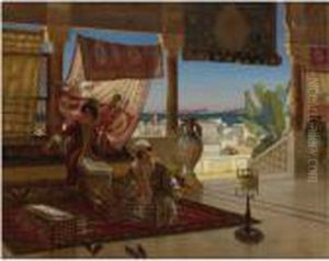 On The Terrace by Rudolph Ernst