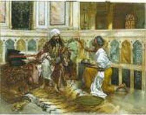 Preparing The Hookah by Rudolph Ernst