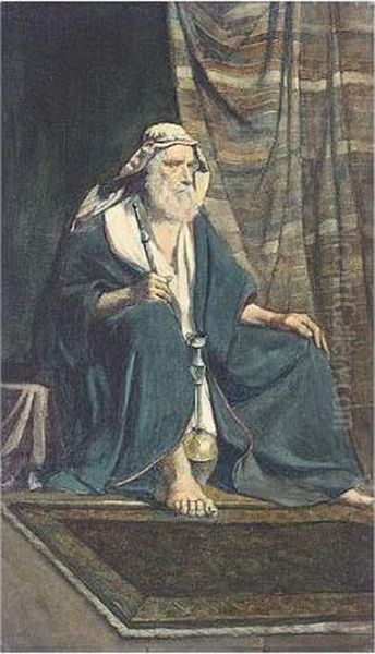 A Seated Arab Man - view 1