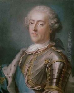 Portrait of Louis XV 1710-74 King of France by Gustav Lundberg