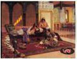 La Partie De Cartes by Rudolph Ernst