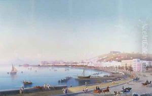 Naples from Mergellina by P. Lapira