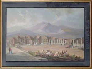 The Forum at Pompeii by P. Lapira