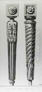 Sample of furniture legs from Oeuvres diverses de Lalonde decorateur et dessinateur