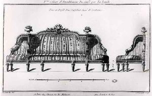 Sample of a sofa from Oeuvres diverses de Lalonde decorateur et dessinateur by Richard Lalonde