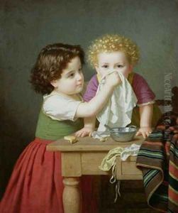 Motherly Instinct 1872 by Amalia Lindegren