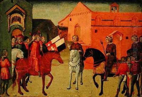Sienese Government Officials Receiving an Embassy - view 1