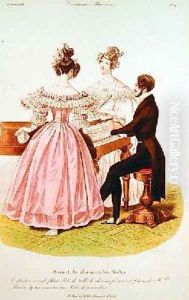 Fashion plate from Journal des Dames et des Modes by Louis-Marie Lante