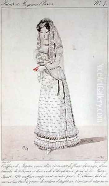 Wedding dress and coiffure - view 1