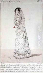 Wedding dress and coiffure