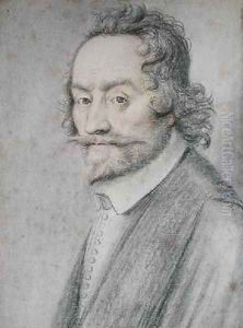 Portrait presumed to be Francois Quesnel 1543-1619 by Lagneau or Lanneau, Nicolas