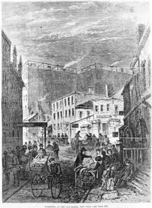 Marketing at the Five Points by Frank Leslie