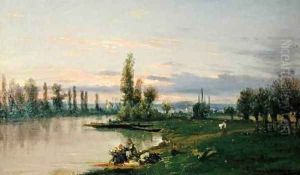 The bank of the Seine by Frederic Legrip