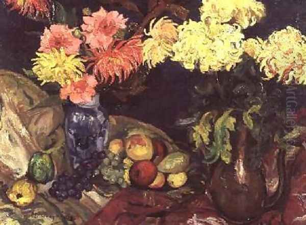 Still Life with Chrysanthemums - view 1