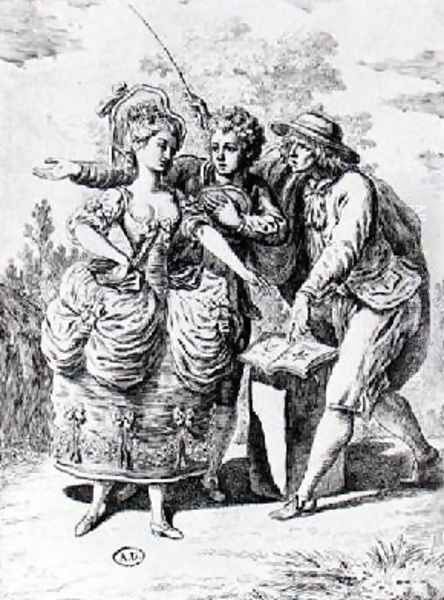 Illustration for Le Devin du Village by Jean-Jacques Rousseau 1712-78 - view 1