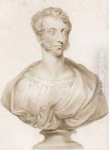 Bust of Edward George Bulwer-Lytton 1803-1873 by Lewis, Frederick Christian