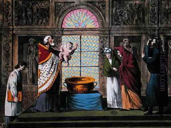 A Russian Orthodox Baptism - view 1