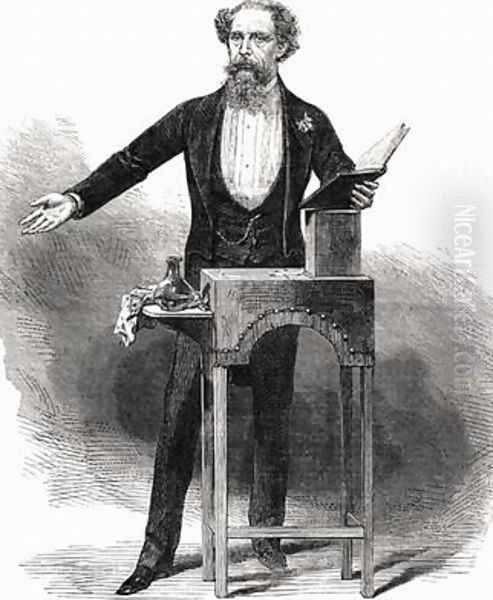 Charles Dickens giving a reading - view 1