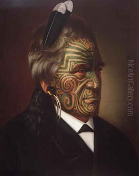 Tomika Te Mutu chief of the Ngaiterangi tribe Bay of Plenty New Zealand - view 1