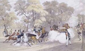 Edward Oxfords Attempt to Assassinate Queen Victoria and Prince Albert on Constitution Hill by Landells, Ebenezer