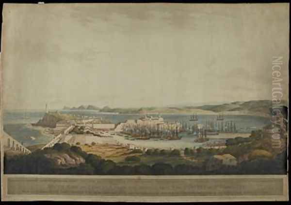 South View of Corunna from the Heights near the Convent of St Margaret - view 1