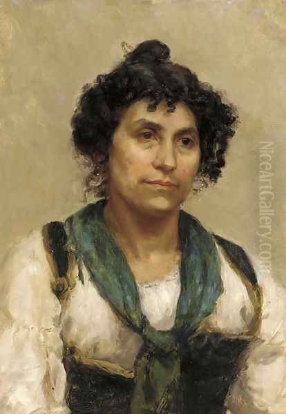 A peasant girl - view 1