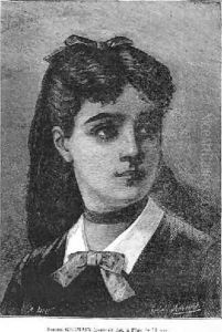 Sophie Germain 1776-1831 aged 14 by Auguste Eugene Leray