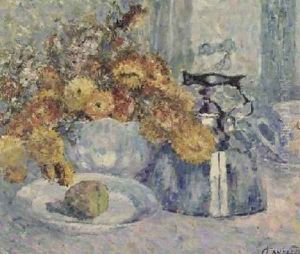 Still Life with Flowers by Gaston van Landechem