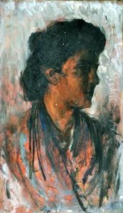 Profilo Di Fanciulla by Gaetano Esposito