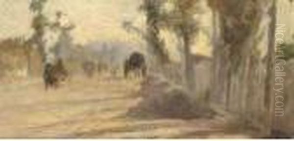 Strada Di Campagna Con Carretti - view 1